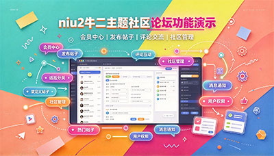 niu2牛二主题社区论坛功能演示
